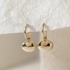 Oval Brilliant Lab Diamond Rhodium Plating Bezel Hoop - MMR