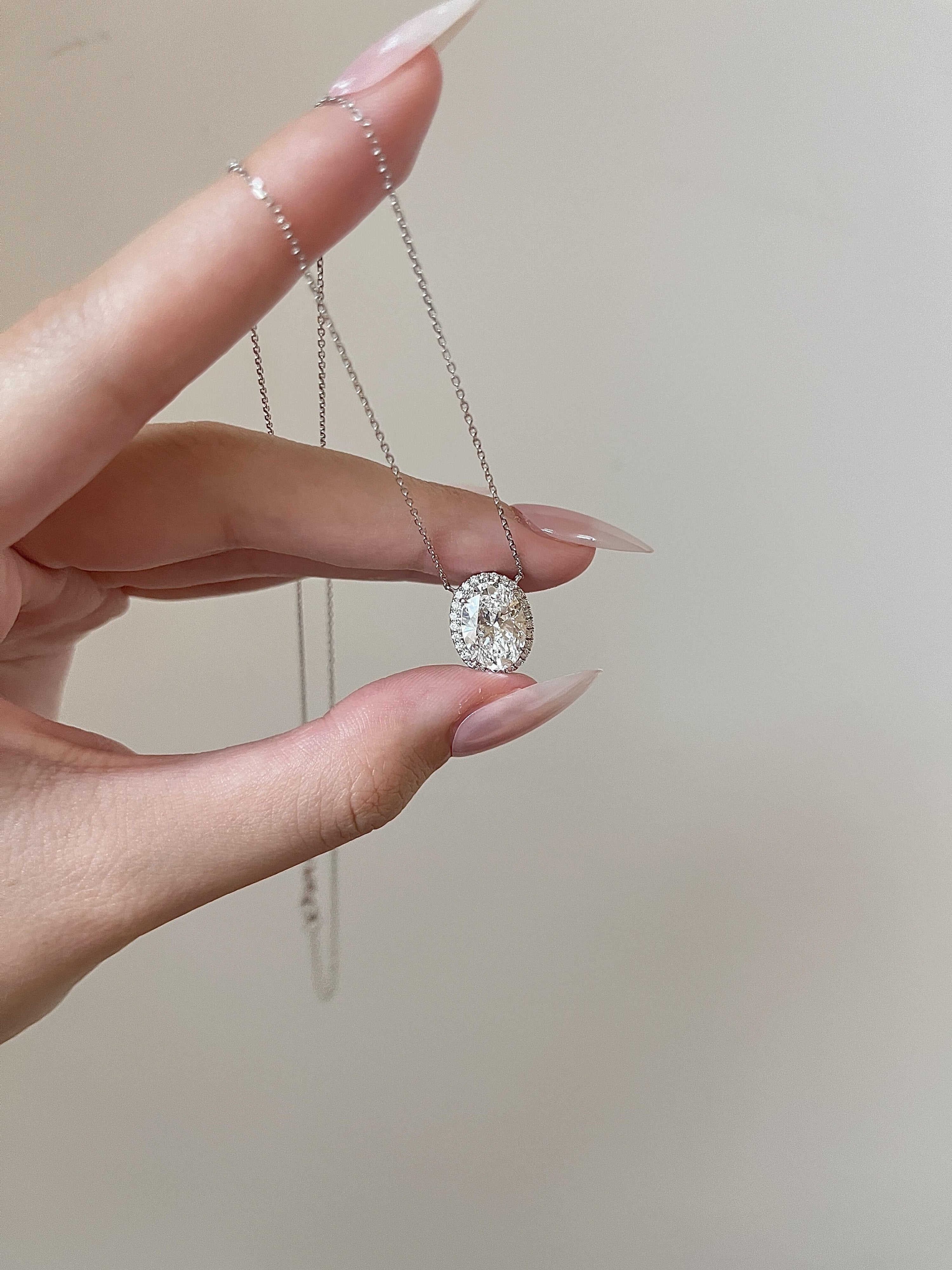 Oval Halo Pendant - MMR