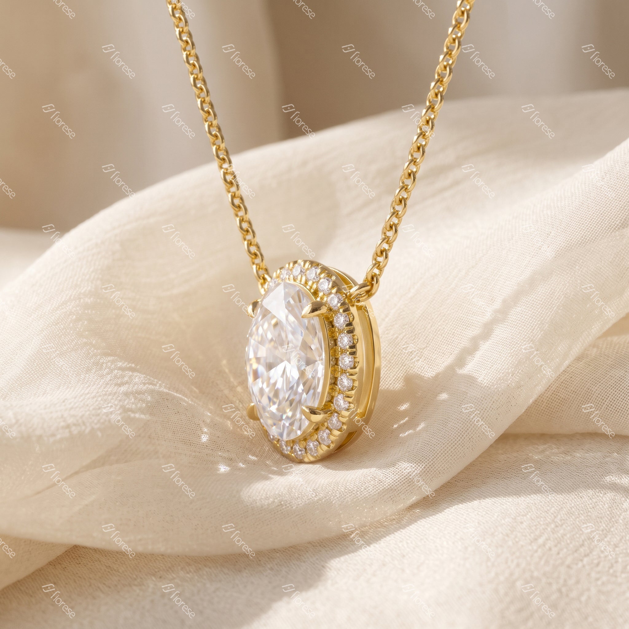 Oval Halo Pendant - MMR