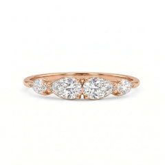 Pear Shape Counterpart Stone Ring - MMR