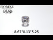 Fiorese Jewelry 3.02 Carat(8.62*8.13*5.25) Old Mine Cut Lab Diamond  MMR202311164(M-164)