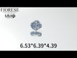 Fiorese Jewelry 1.68 Carat(6.53*6.39*4.39) Sapphire Cushion Lab Diamond  S2023119