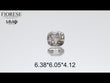Fiorese Jewelry 1.23 Carat(6.38*6.05*4.12) Old Mine Cut Lab Diamond  MMR20231030(M-30)