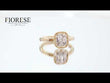 18K Yellow Gold Old Mine Cut Lab Diamond Statement Engagement Ring (Ring Setting Only)