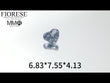 Fiorese Jewelry 1.56 Carat(6.83*7.55*4.13) Sapphire Heart-Shaped Lab Diamond  S2023114