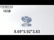 Fiorese Jewelry 1.5 Carat(8.69*5.92*3.83) Sapphire Oval Lab Diamond  S202304