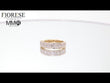 14K Yellow Gold Emerald Cut Lab Diamond Bezel Half Eternity Ring
