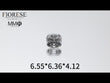 Fiorese Jewelry 1.28 Carat(6.55*6.36*4.12) Old Mine Cut Lab Diamond  MMR202311117(M-117)