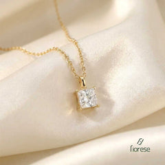 Princess cut Solitaire Pendant Necklace - MMR