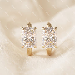 Radiant Cut Hoop Earrings - MMR