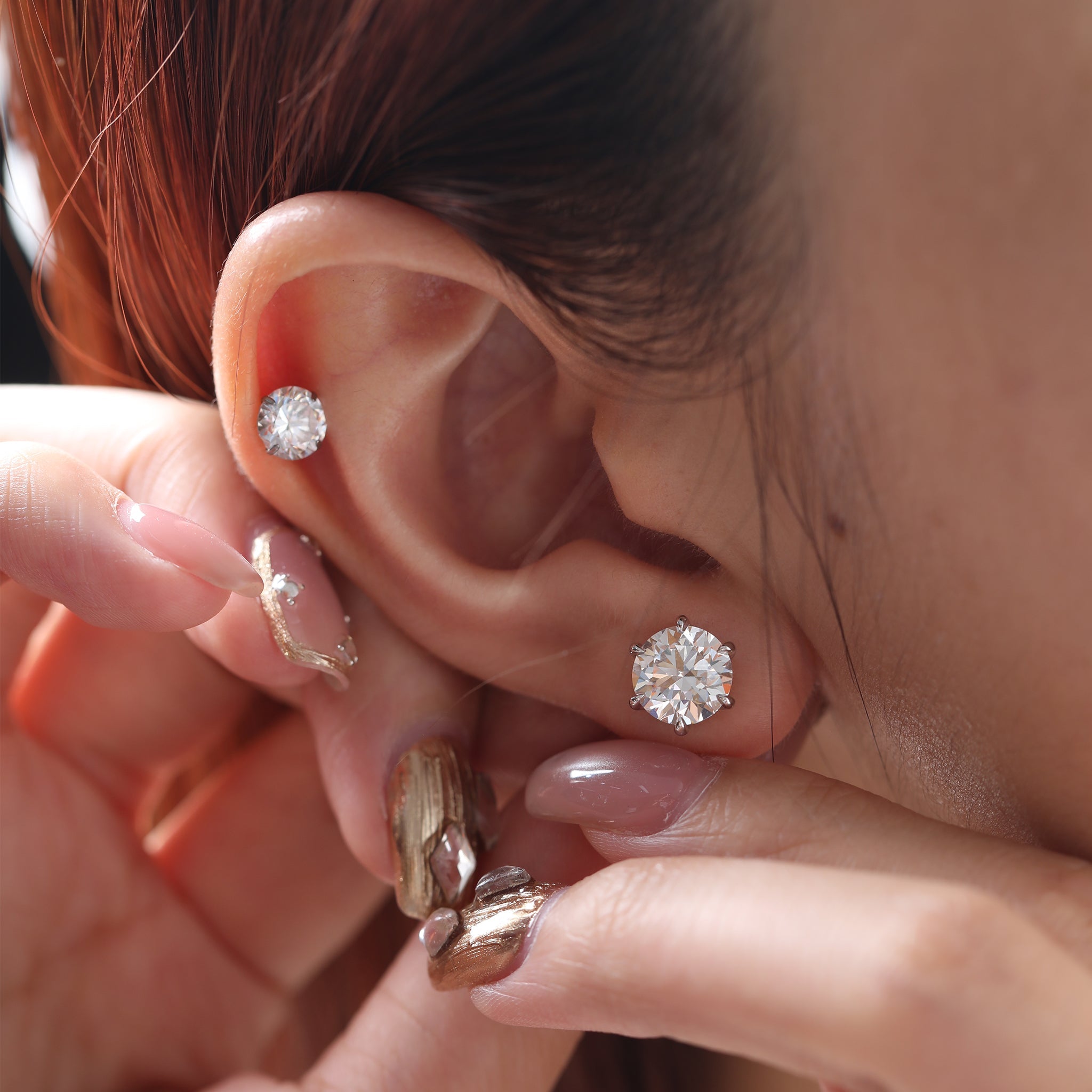 Round Brilliant Six - Prong Crown Setting Studs - MMR