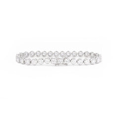 Round Lab Diamond Crown - Set Tennis Bracelet - MMR