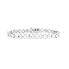 Round Lab Diamond Crown - Set Tennis Bracelet - MMR