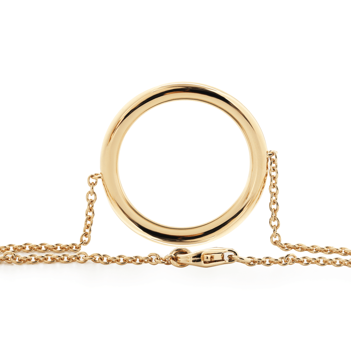 Round Lab Diamond Ring - Shaped Pave Pendant Chain Bracelet - MMR