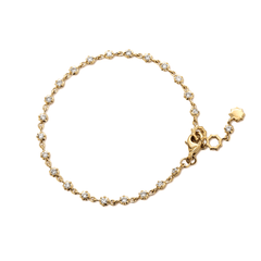 Round Lab Diamond Star Bezel - Set Station Bracelet - MMR