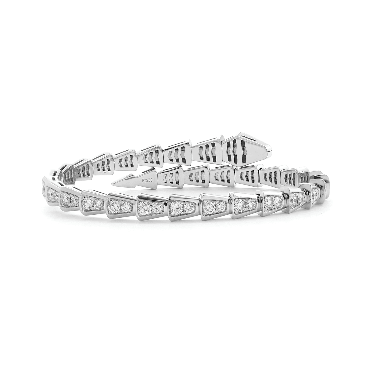 Round Lab Diamond Viper - Inspired Bangle Bracelet - MMR