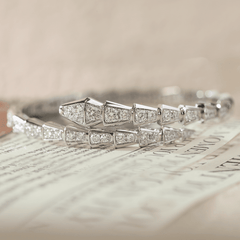 Round Lab Diamond Viper - Inspired Bangle Bracelet - MMR