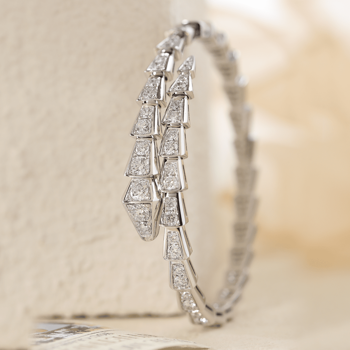 Round Lab Diamond Viper - Inspired Bangle Bracelet - MMR