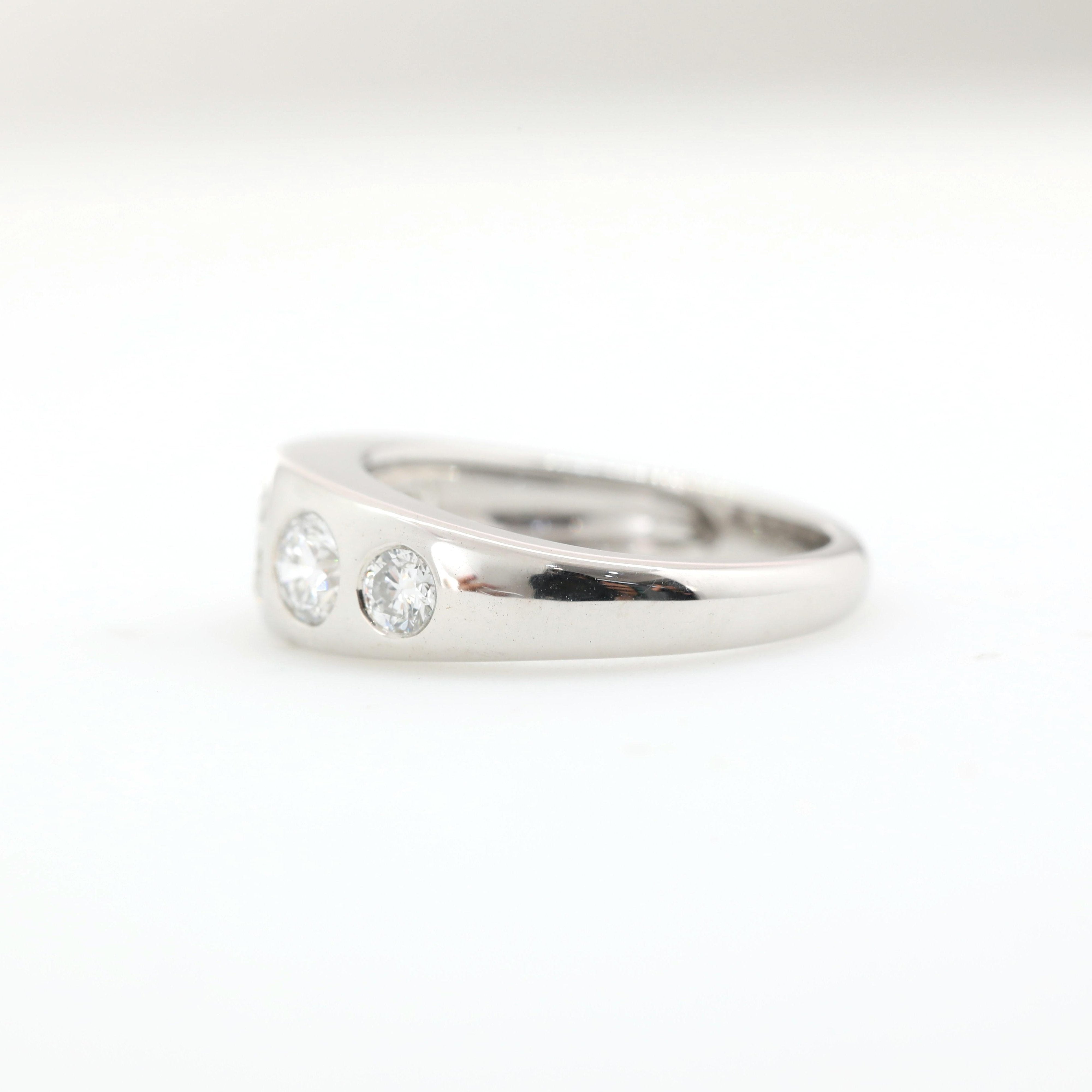 S925 Cushion and Round Lab Diamond 5 stone Ring - MMR