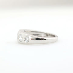 S925 Cushion and Round Lab Diamond 5 stone Ring - MMR