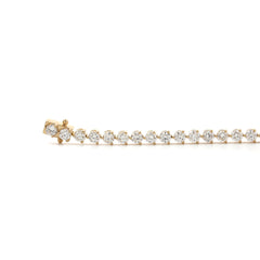 Special Offer 14K Yellow Gold 2.8mm Brilliant Cut Lab Diamond Tennis Bracelet (5.75") - MMR