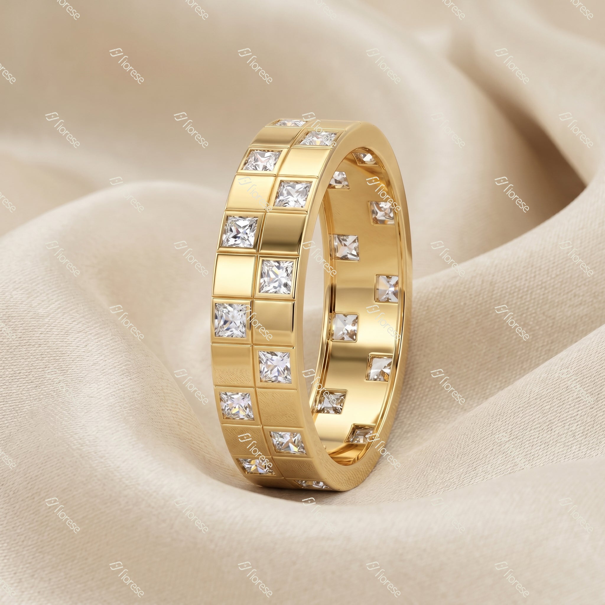 Stellar Grid Princess Gemstone Ring - MMR