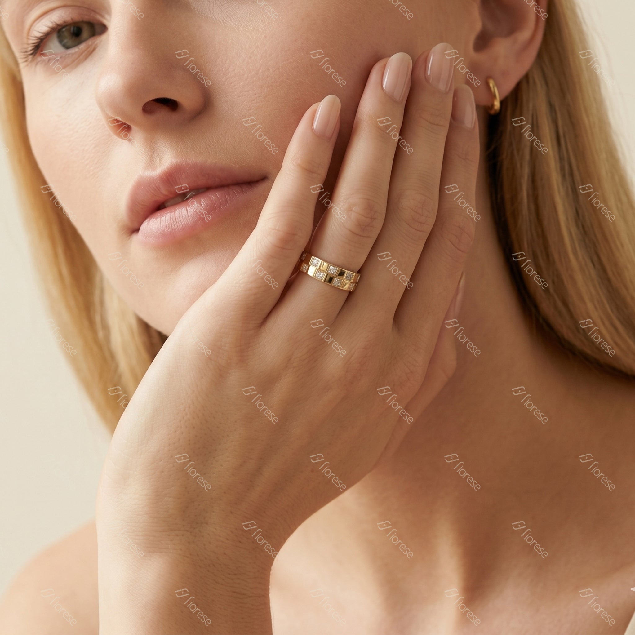 Stellar Grid Princess Gemstone Ring - MMR