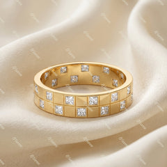 Stellar Grid Princess Gemstone Ring - MMR