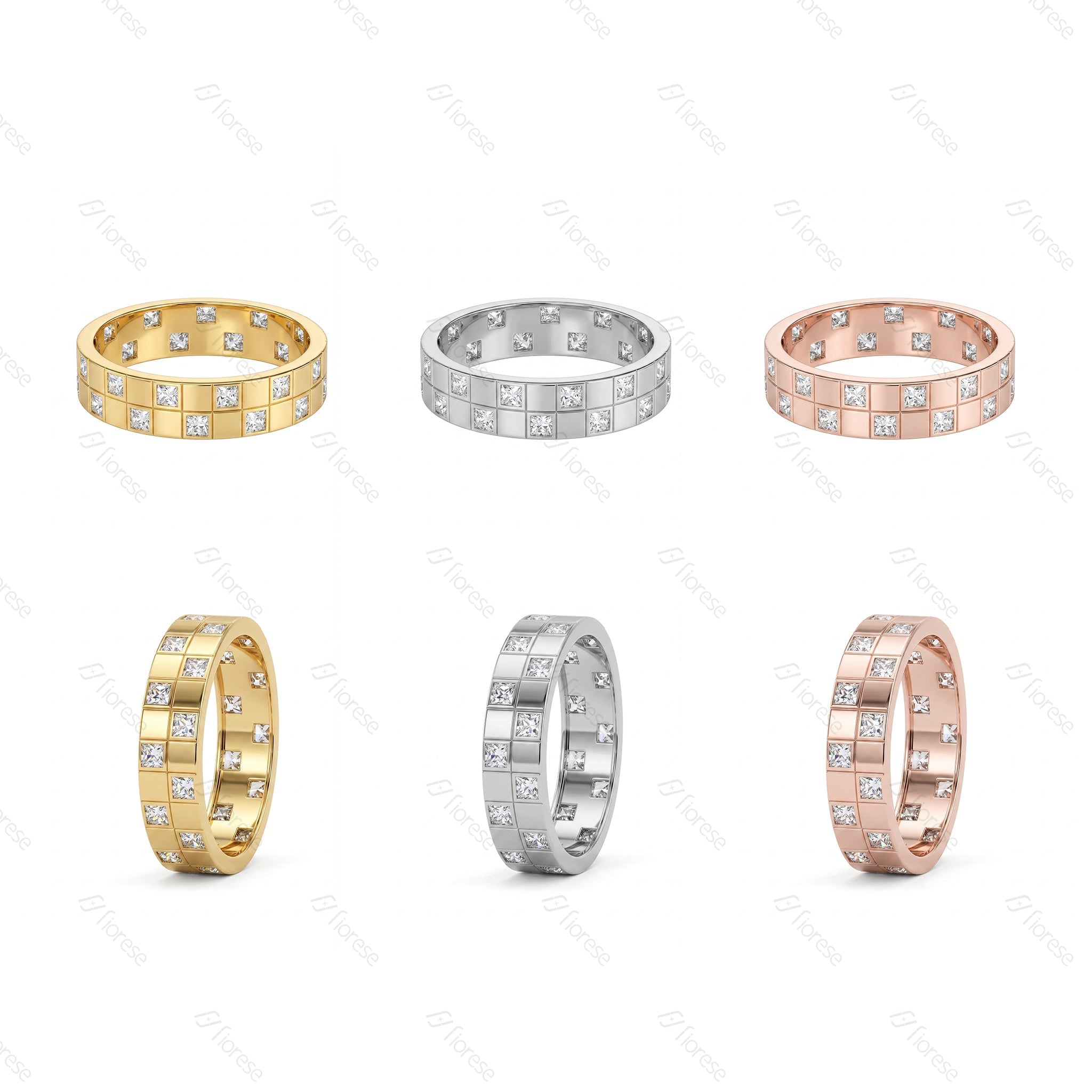 Stellar Grid Princess Gemstone Ring - MMR
