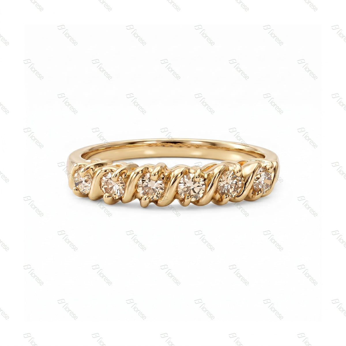 Vintage Daintiness Half Eternity Ring - MMR