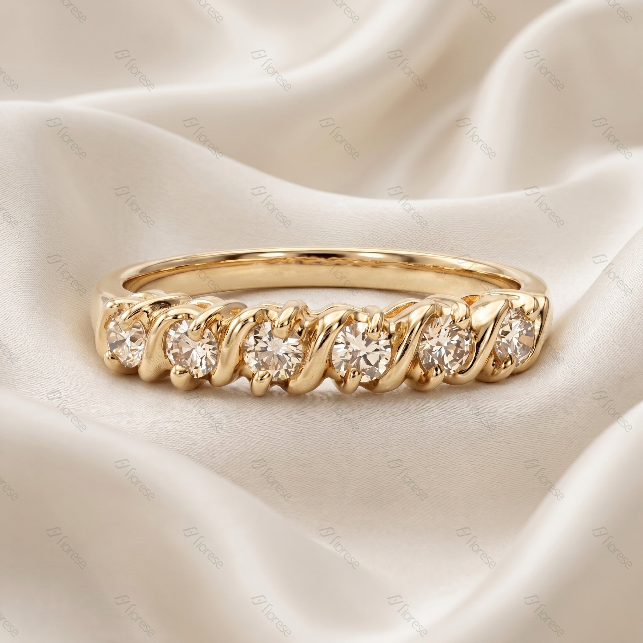 Vintage Daintiness Half Eternity Ring - MMR