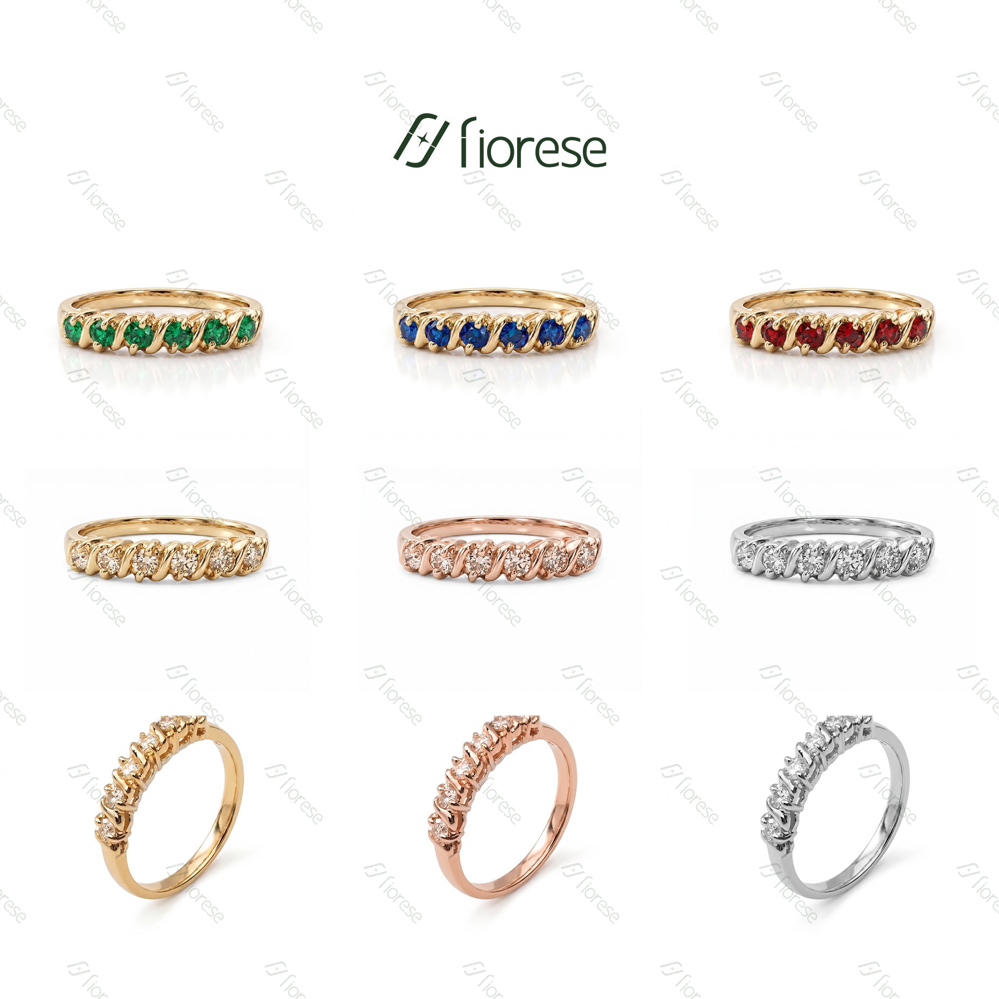 Vintage Daintiness Half Eternity Ring - MMR