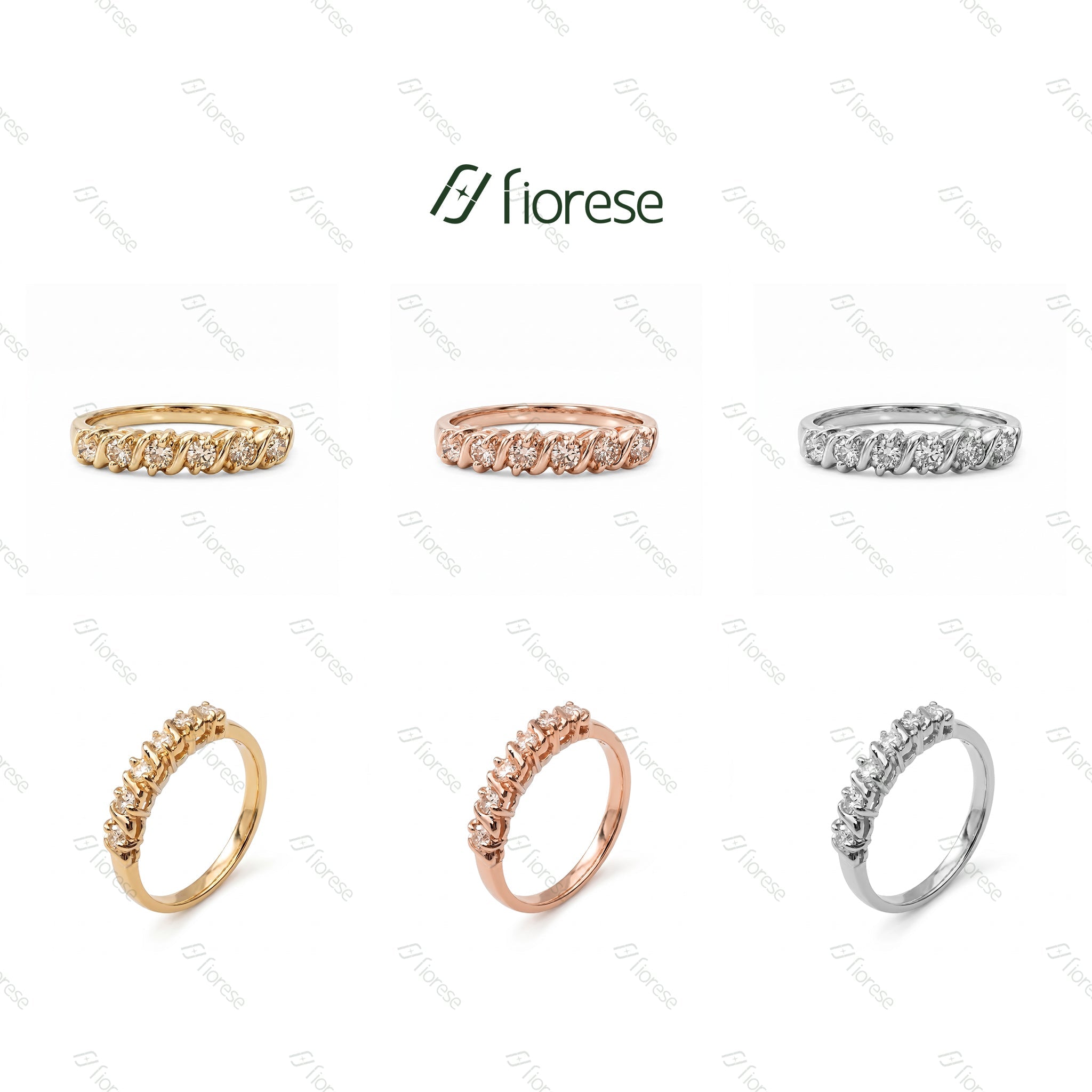 Vintage Daintiness Half Eternity Ring - MMR